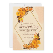Invitation Du Dîner De Thanksgiving