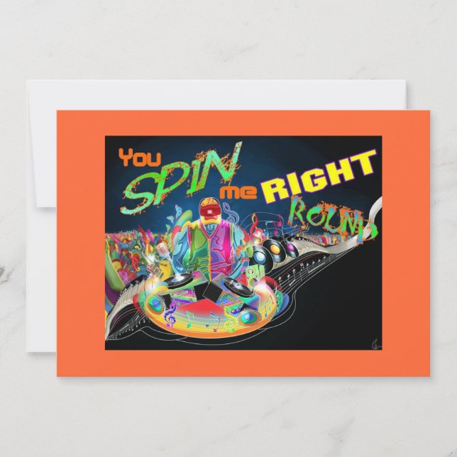 Invitation du DJ Dance Party (Devant)