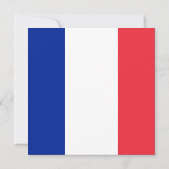 Invitation du drapeau français (Devant)