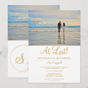 Invitation du Faire-part Fiançailles photo