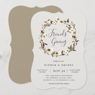 Invitation du Farmhouse Friendsgiving Party