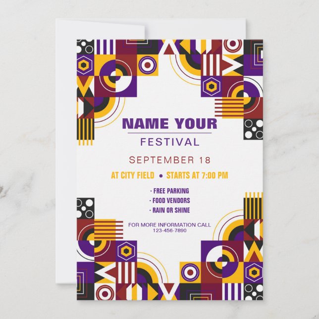 Invitation du Festival (Devant)