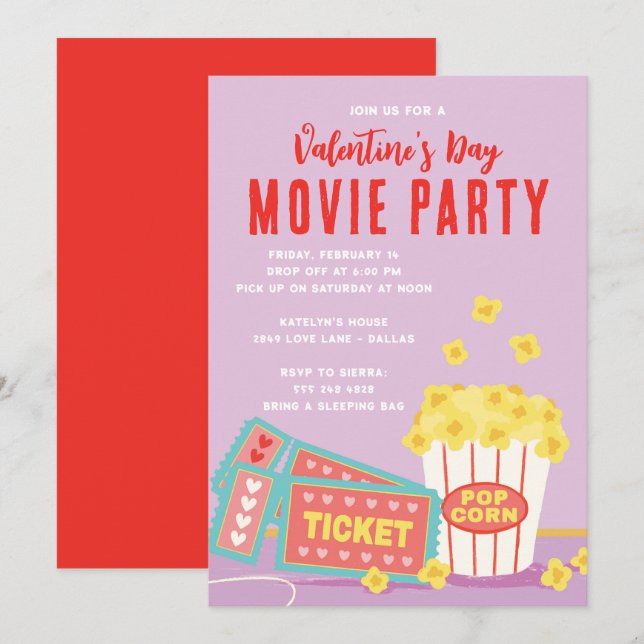 Invitation du Festival de Film de Valentines (Devant / Derrière)