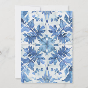 Invitation du Fiançailles de l'aquarelle méditerra