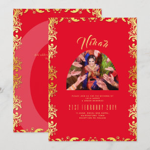 Invitation du Fiançailles de photo Mariage de phot