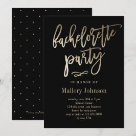 Invitation du Glimmer Bachelorette Party