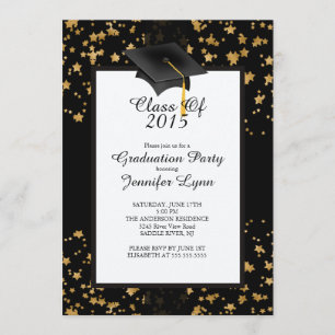 Invitation du Gold Black Graduation Party 2015