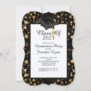 Invitation du Gold Black Graduation Party 2015 mod