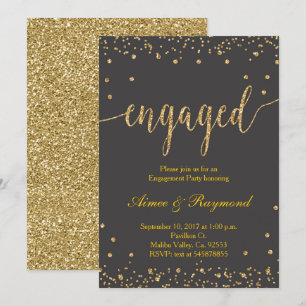 Invitation du Gold Engagement Party