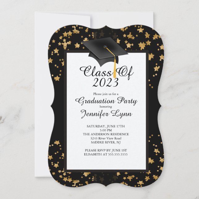 Invitation du Gold Star Graduation Party 2015 mode (Devant)