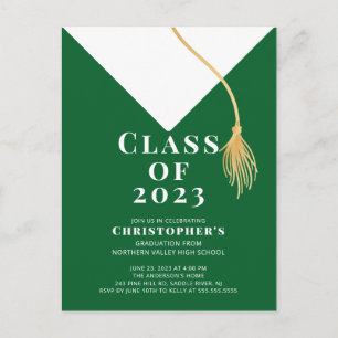Invitation du Grad Casquette Graduation Party