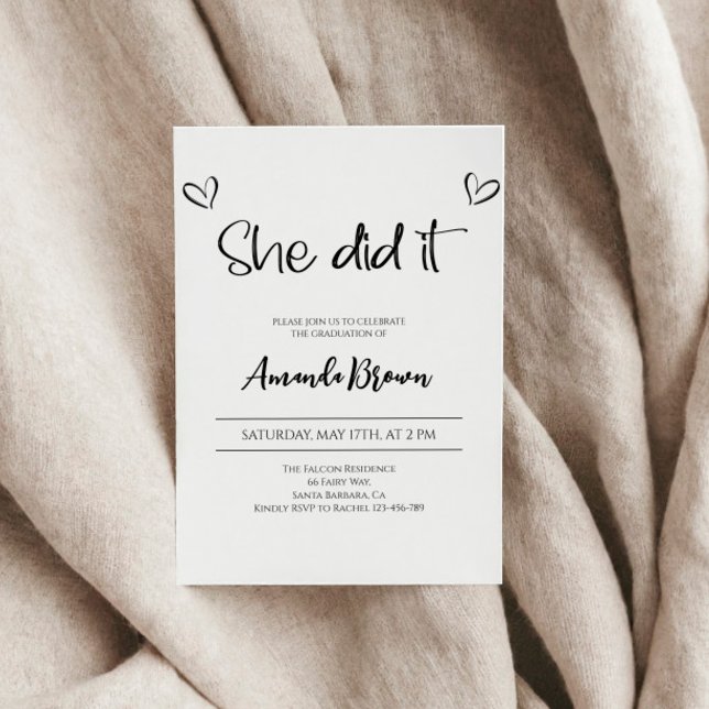 Invitation du Graduation Party, 2024 Invitation de (Créateur téléchargé)