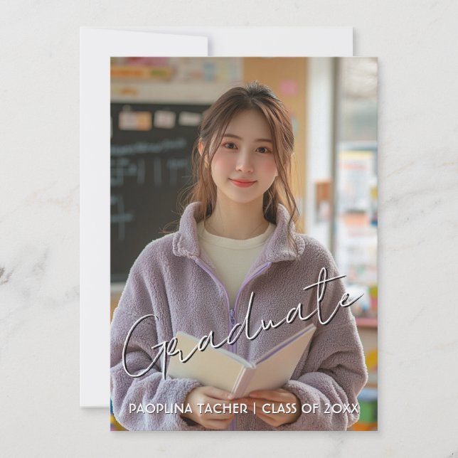 Invitation du Graduation Party sur carte postale (Devant)