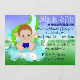 Invitation du groupe Boys Waterslide