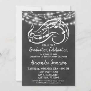Invitation du groupe Chalkboard Music Graduation P