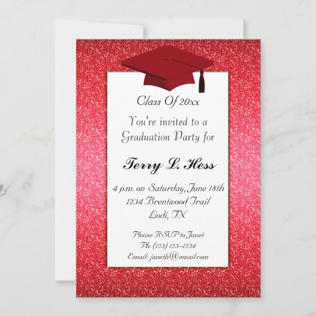 Invitation du groupe de diplômés (Devant)