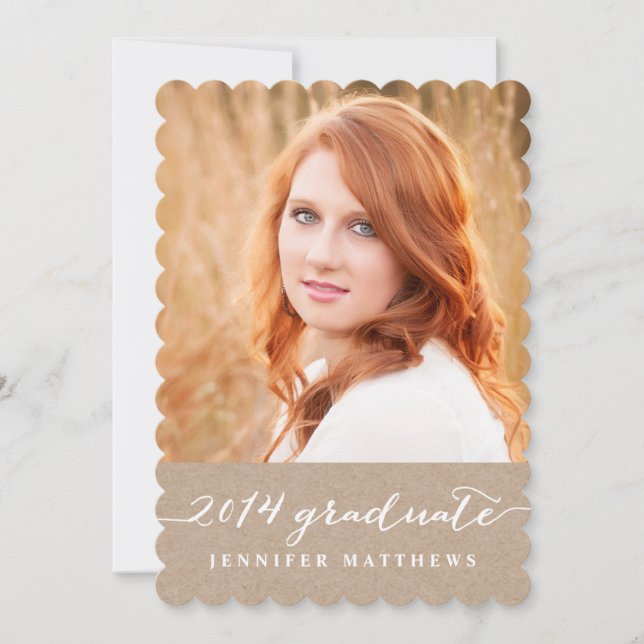 Invitation du groupe de diplômés| Kraft Paper 2014 (Devant)