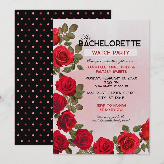 Invitation du groupe de surveillance de bacheloret (Devant / Derrière)