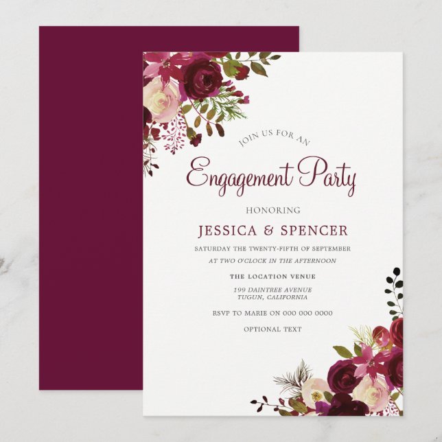 Invitation du groupe d'engagement floral de Bourgo (Devant / Derrière)