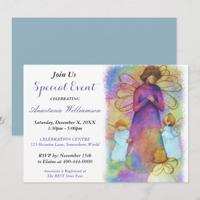 Invitation du groupe d'événements spéciaux (Devant / Derrière)