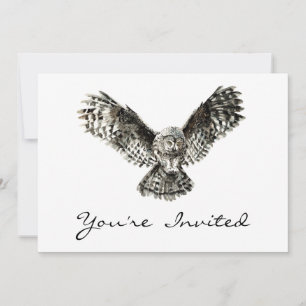 Invitation du Halloween Owl Party à Customiser