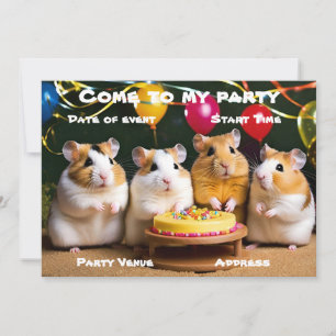 Invitation du Hamster Party