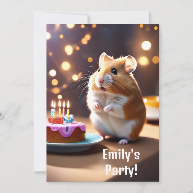 Invitation du Hamster Party (Devant)