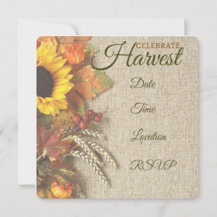 Invitation du Harvest Party