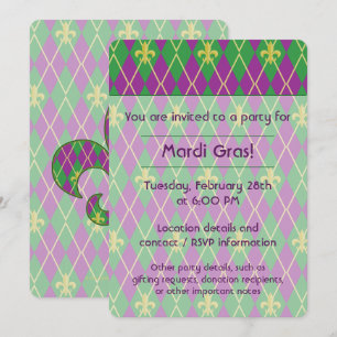 Invitation du Jacquard du Carnaval