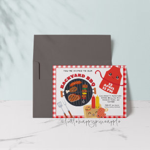 Invitation du jardin BBQ Party