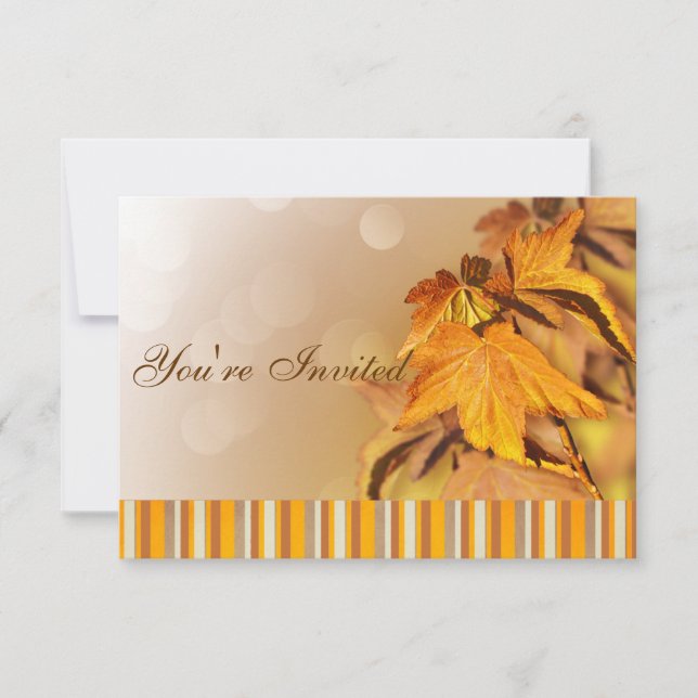 Invitation du Jour de l'Action de grâce (Devant)