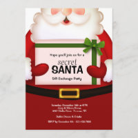 Invitation du Jour férié secret Père Noël