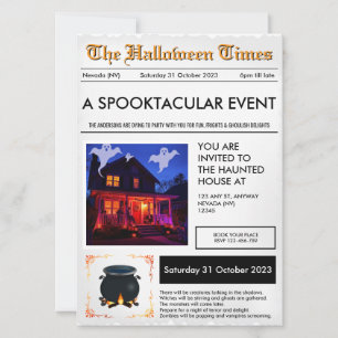 Invitation du journal Halloween