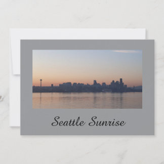 Invitation du lever de soleil de Seattle
