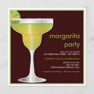 Invitation du Lime Paradise Margarita