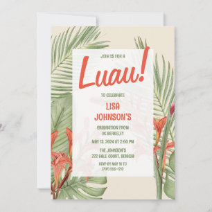 Invitation du Luau Graduation Party