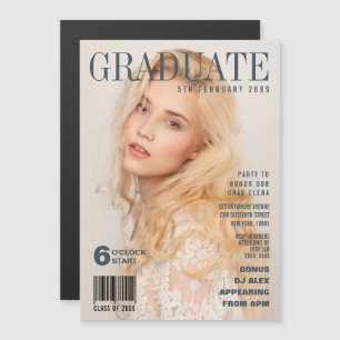 Invitation du MAGNET Graduation Magazine Cover Par