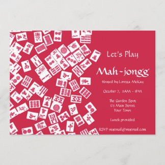 Invitation du Mah-Jongg Game Party
