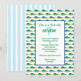 Invitation du Mahi Party de pêche en haute mer