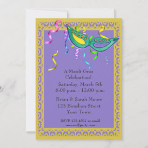 Invitation du Mardi Gras Party