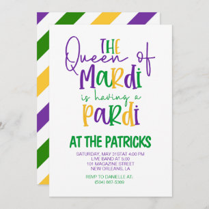 Invitation du Mardi Gras Party