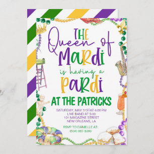 Invitation du Mardi Gras Party