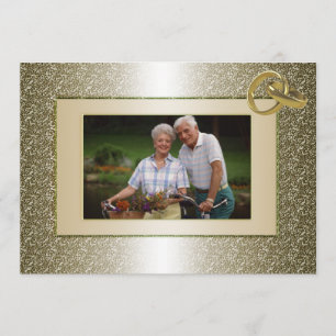 Invitation du Mariage d'anniversaire photo personn