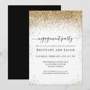 Invitation du Mariage de la Parties scintillant d'
