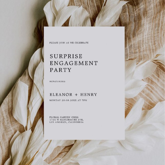 Invitation du mariage Engagement Party (Wedding Engagement Party Invitation)