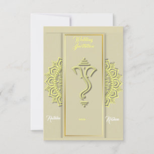 Invitation du mariage indien hindou Ganesha
