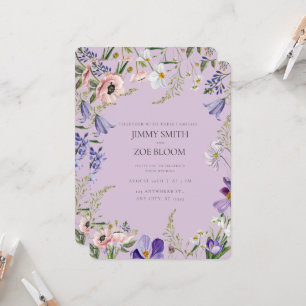 Invitation du mariage lilac