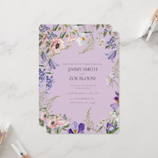 Invitation du mariage lilac