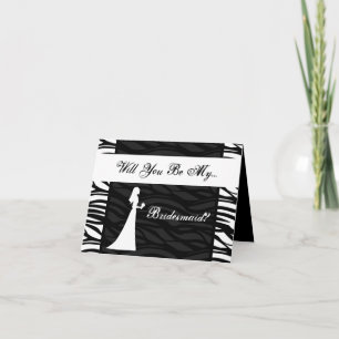 Invitation du mariage, Zebra Stripe noir et blanc