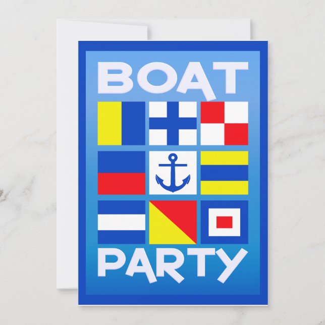 Invitation du Maritime Boat Party (Devant)